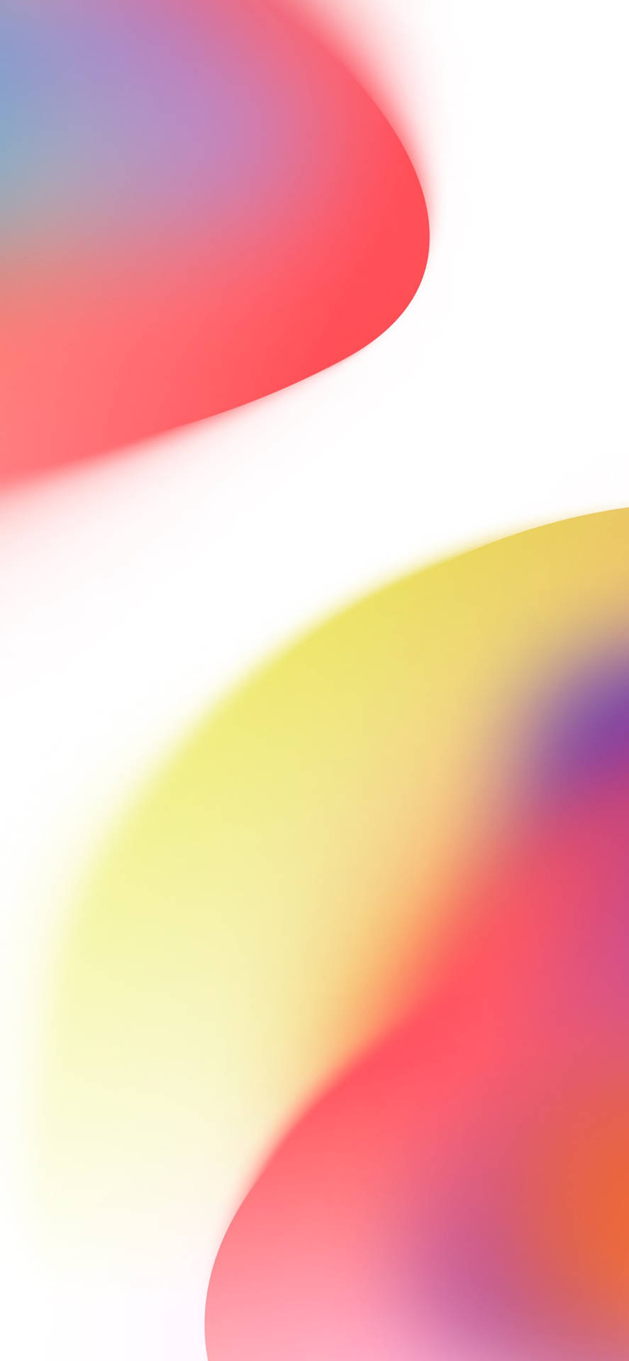 Red And Yellow Abstract Ios 16 Background