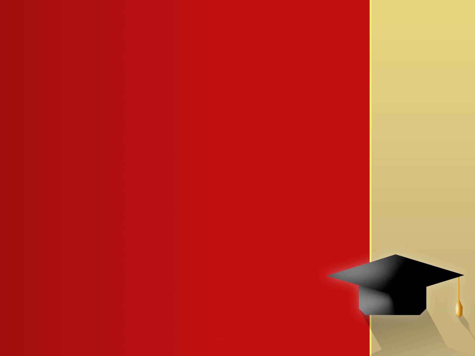 Red And Yellow Graduation Template Background