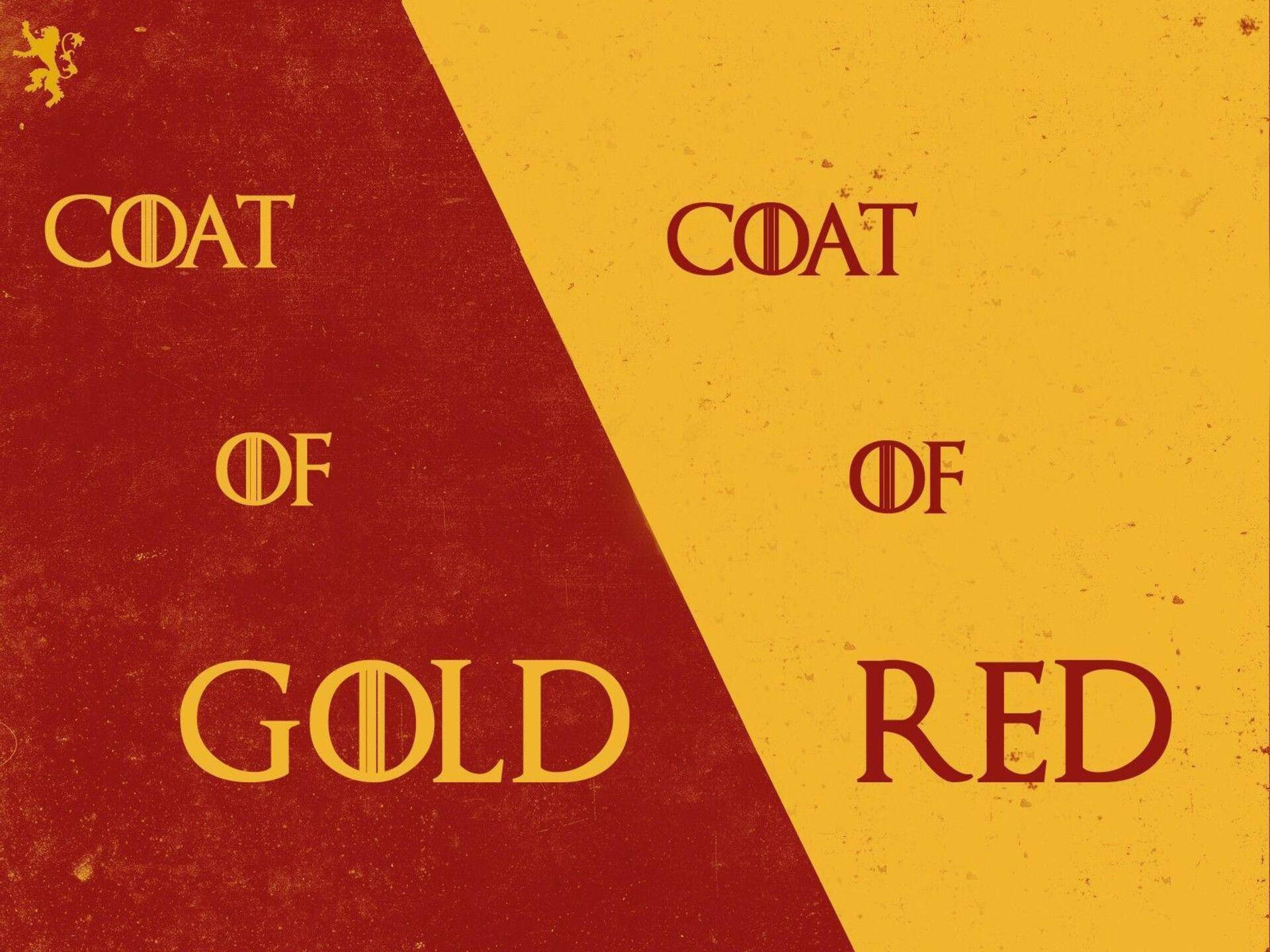 Red And Yellow House Lannister Background
