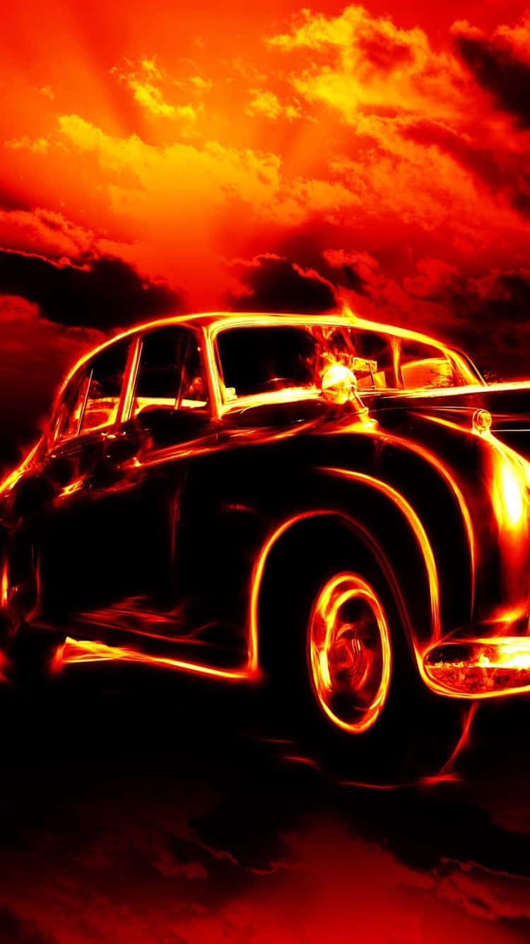 Red Android Fire Beetle Car