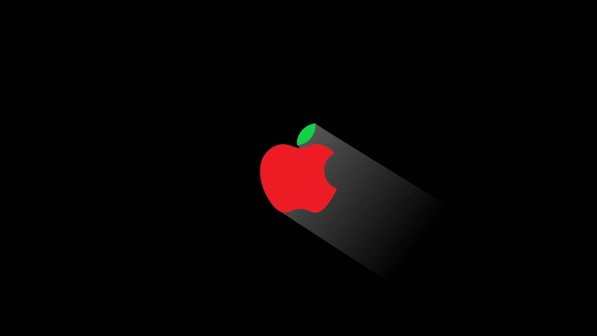 Red Apple Logo Spotlight Background