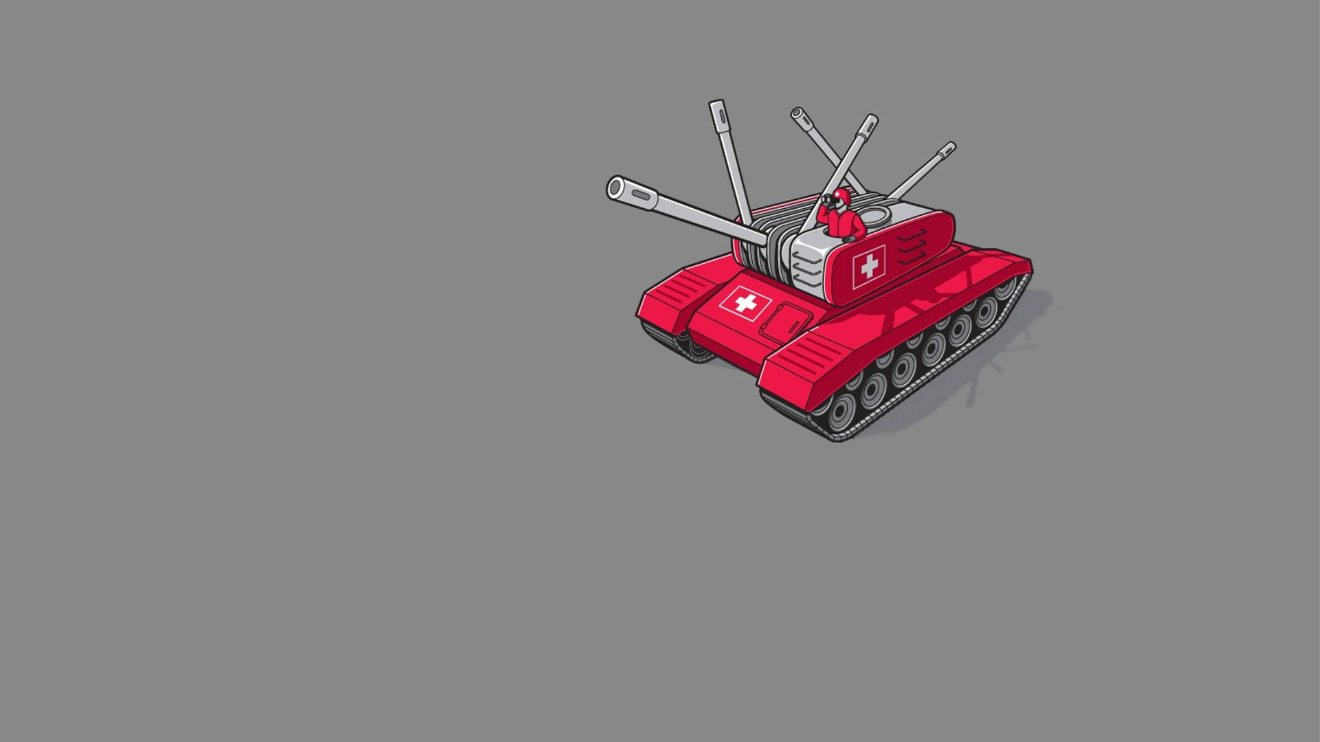 Red Army Tanks Background