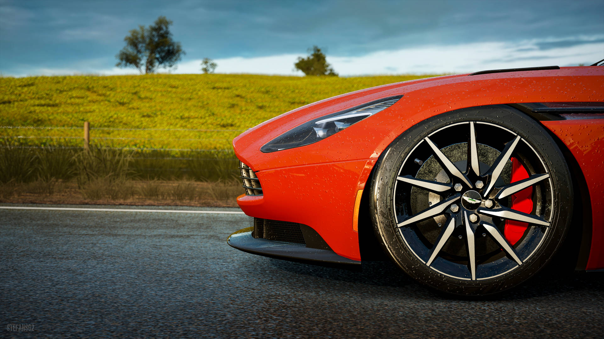 Red Aston Martin Forza Horizon Background