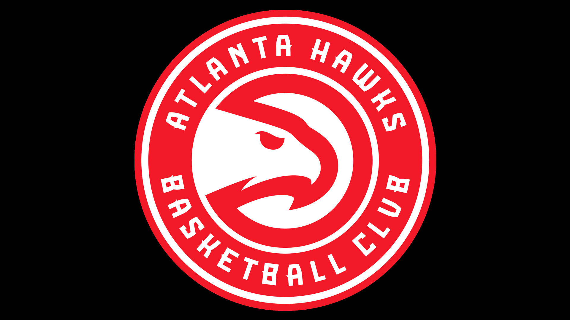 Red Atlanta Hawks Logo Background