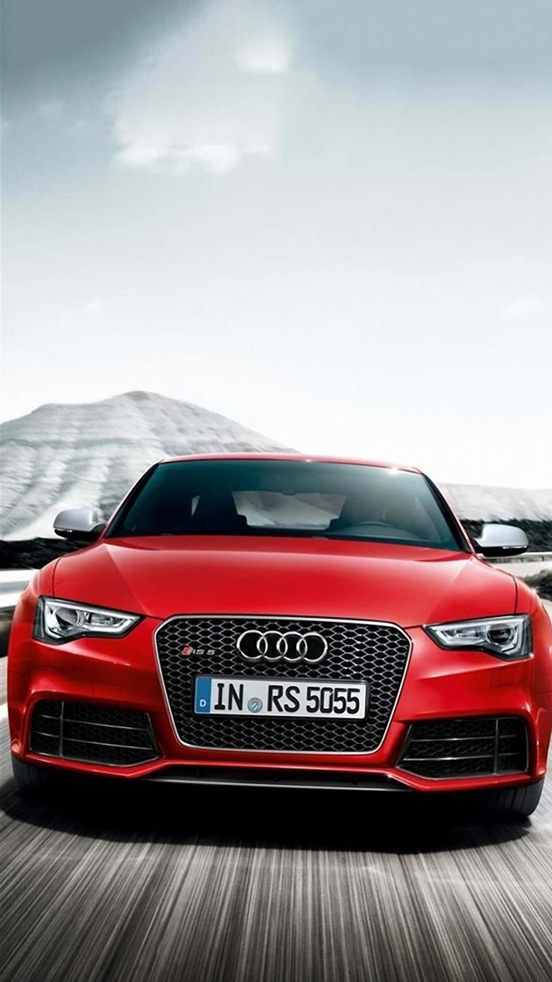 Red Audi Rs5 Iphone Background