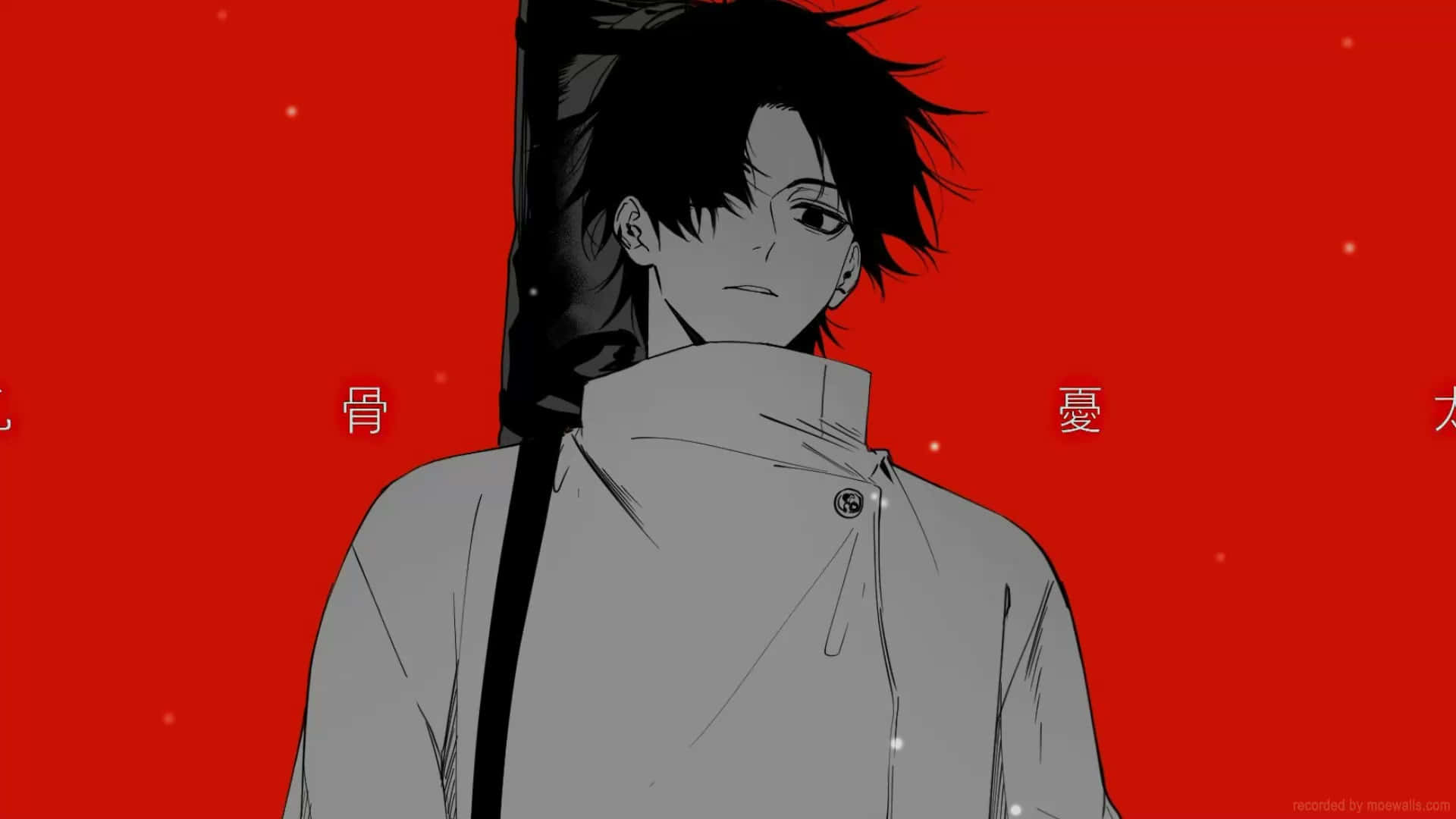 Red Backdrop Anime Character Background