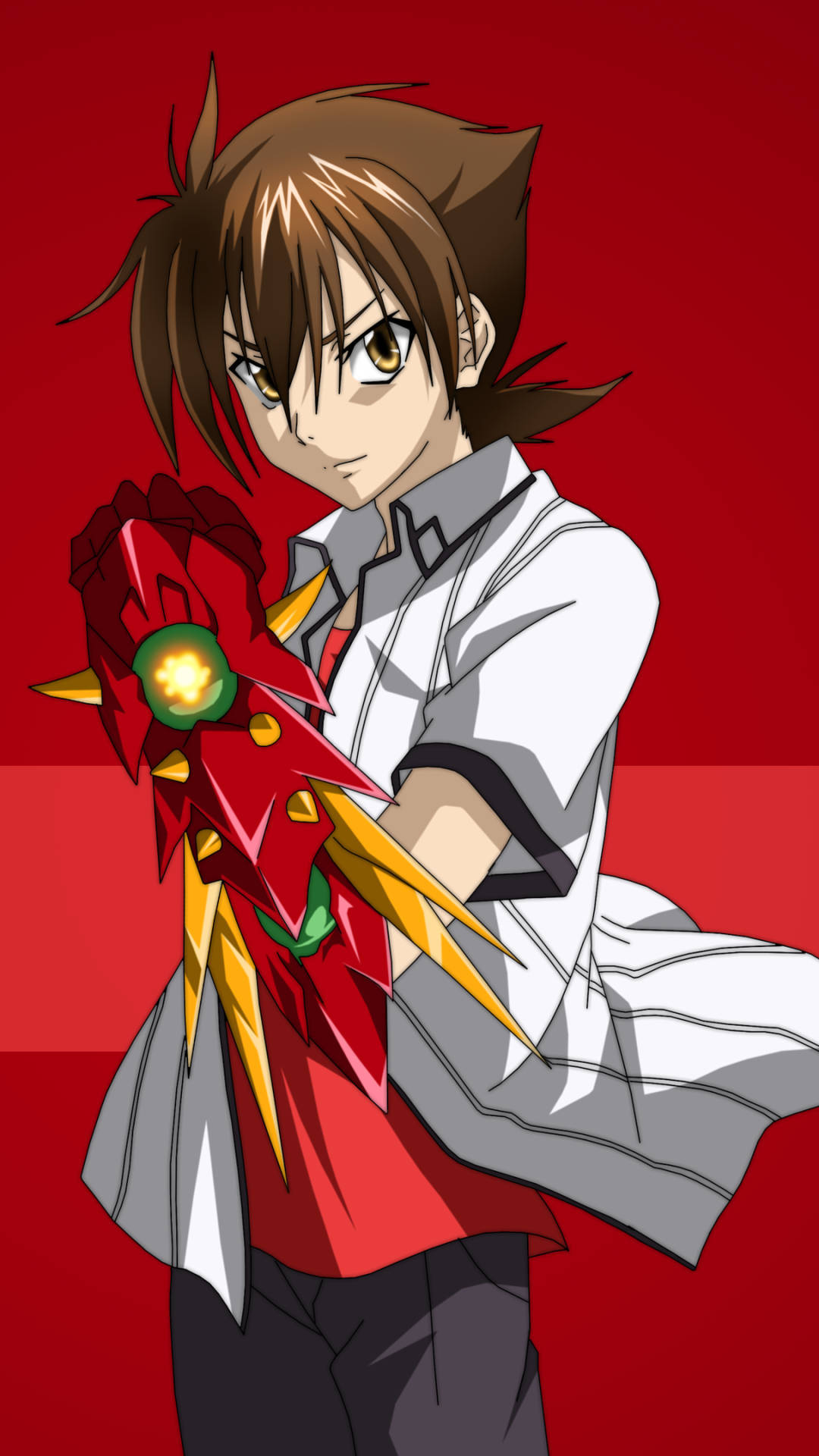 Red Background Issei Hyoudou High School Dxd