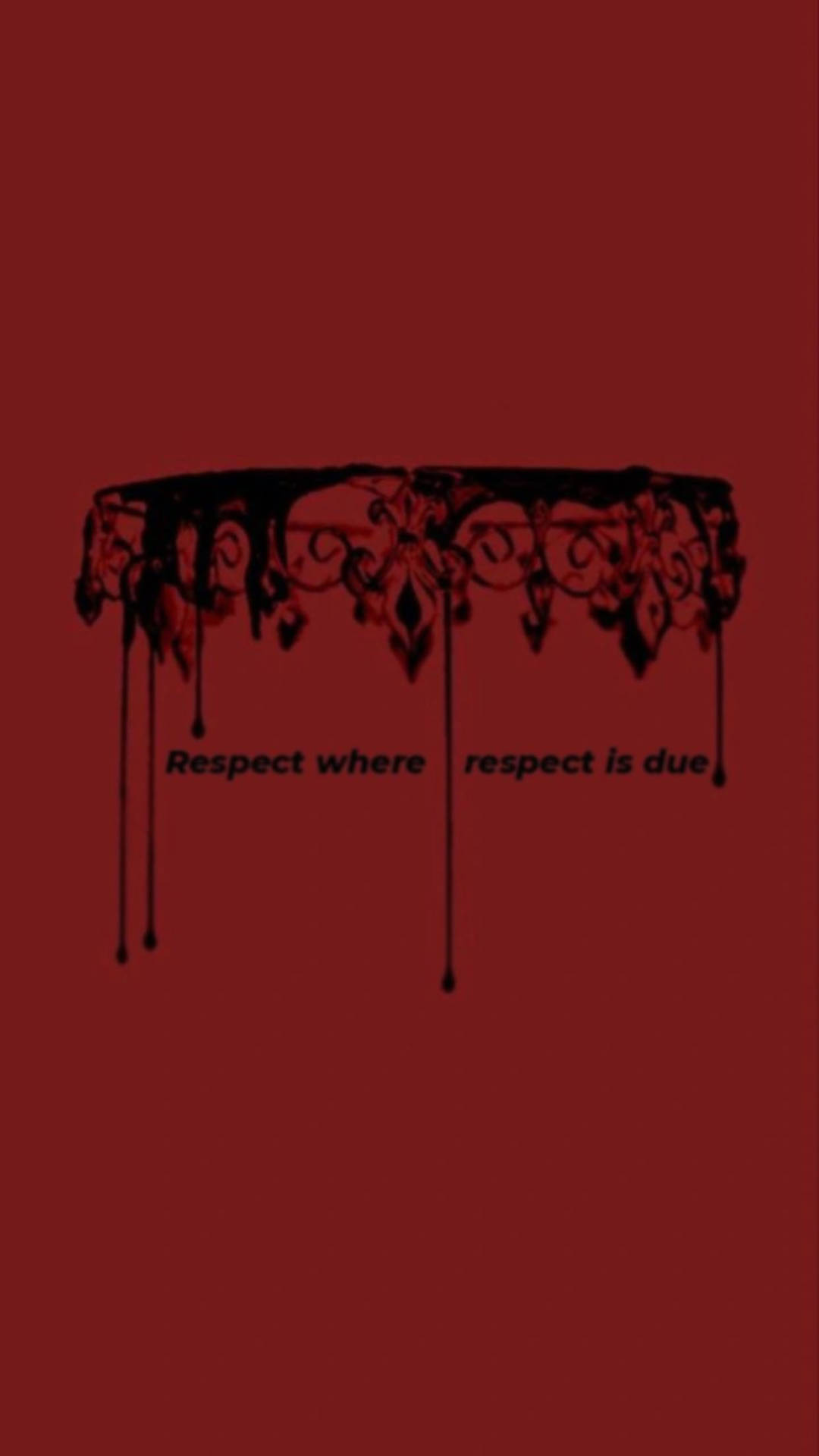 Red Baddie Respect Quote