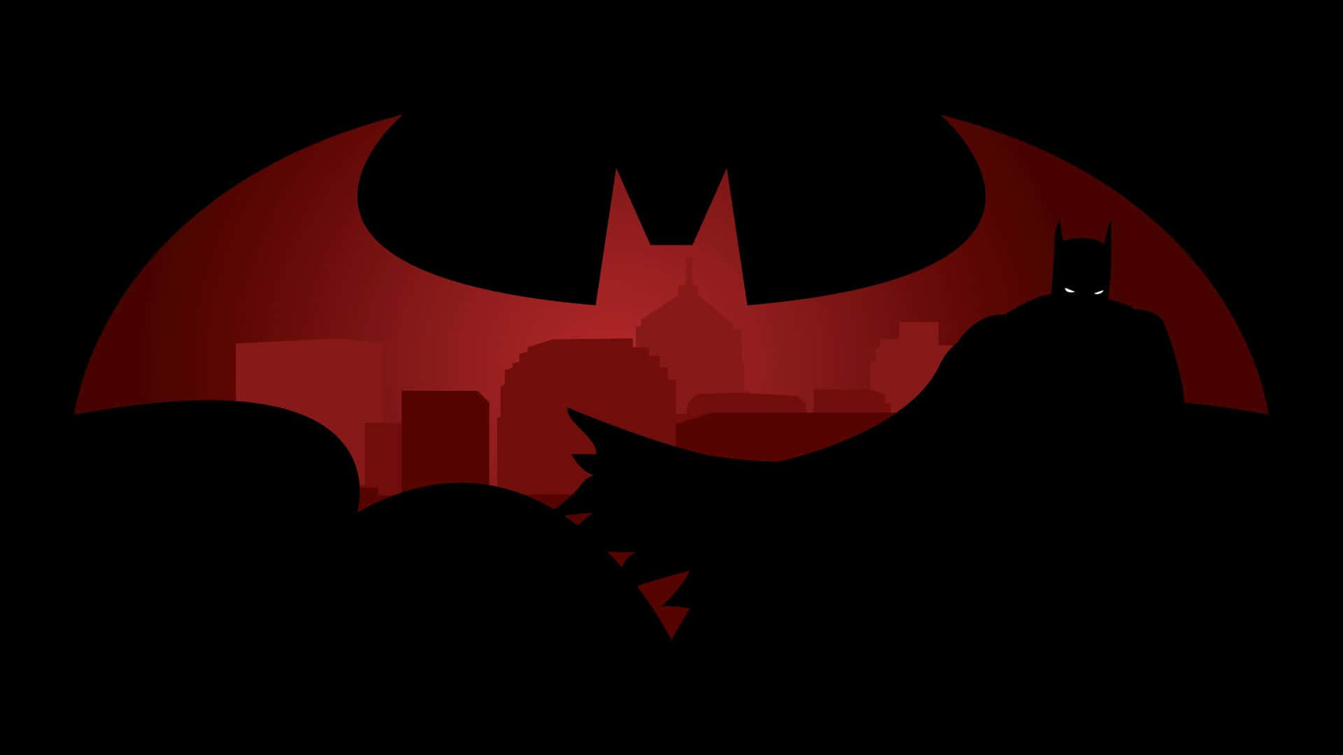 Red Batman Logo 1920 X 1080 Background