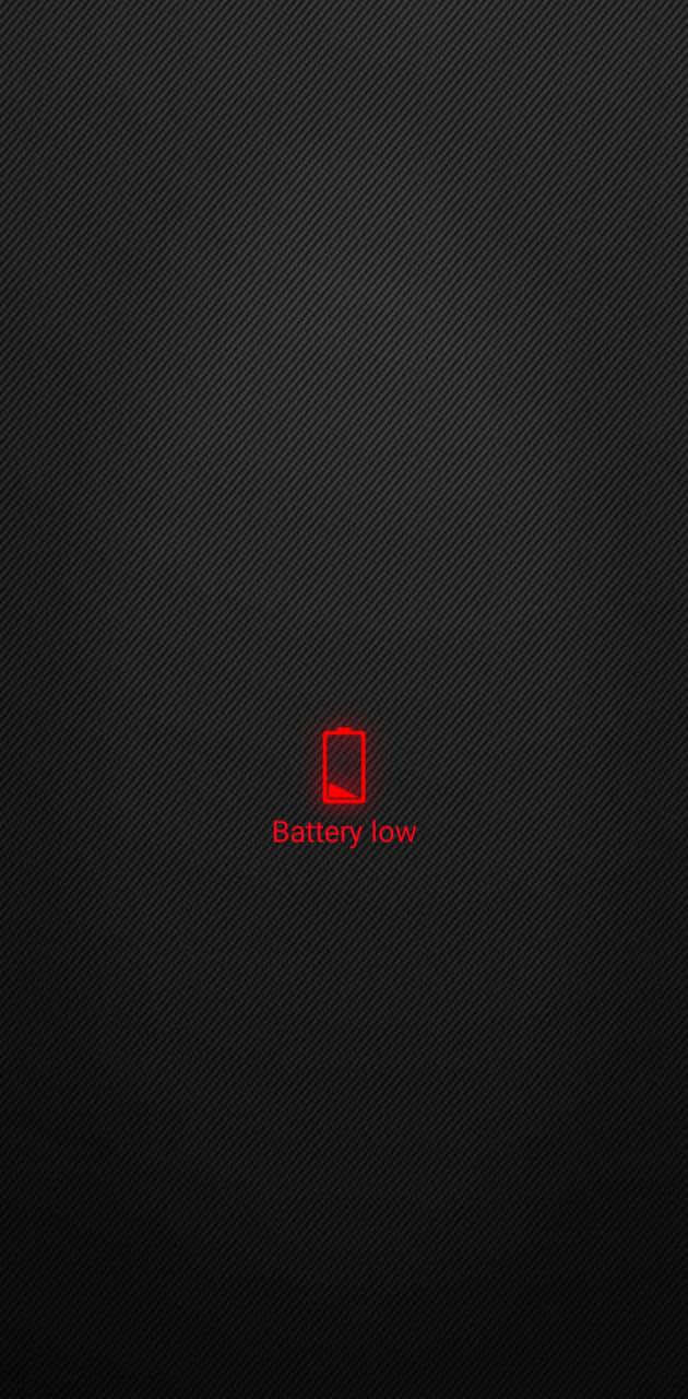 Red Battery Life Low Signage