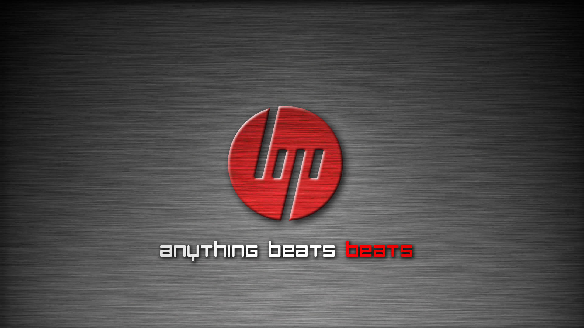 Red Beats Hp Laptop Logo Background
