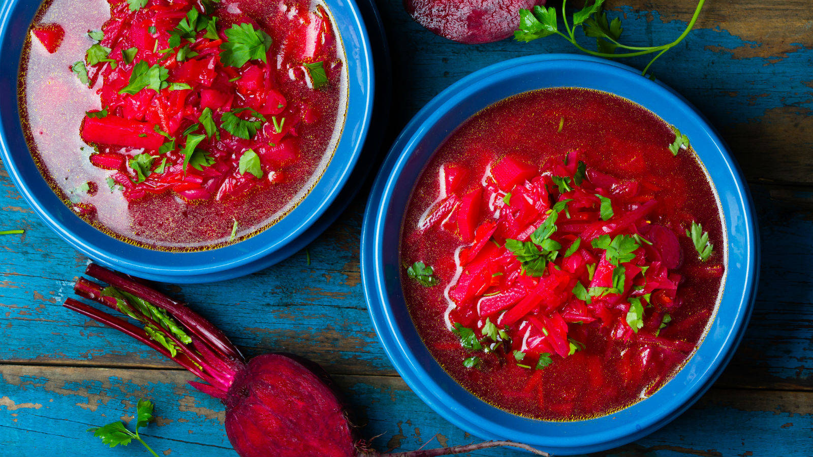 Red Beetroots Borscht Background