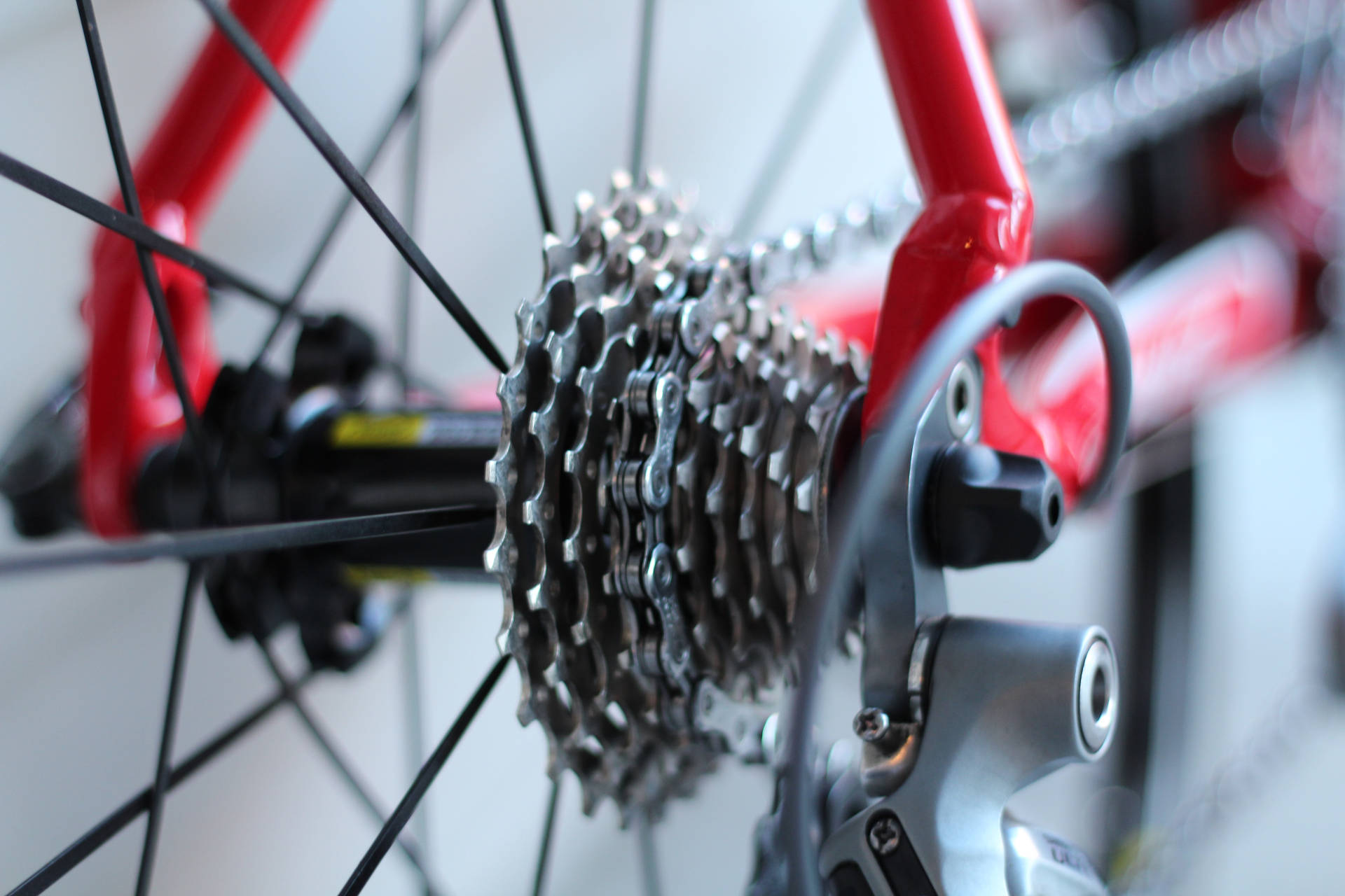 Red Bike Gears Background