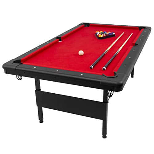 Red Billiard Pool Table Background