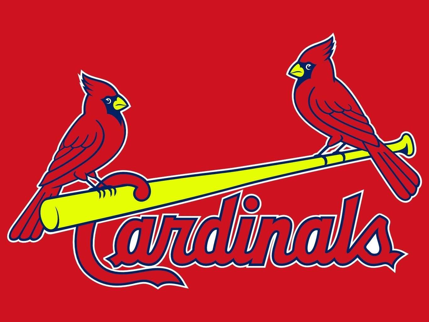 Red Birds Of St Louis Cardinals Background