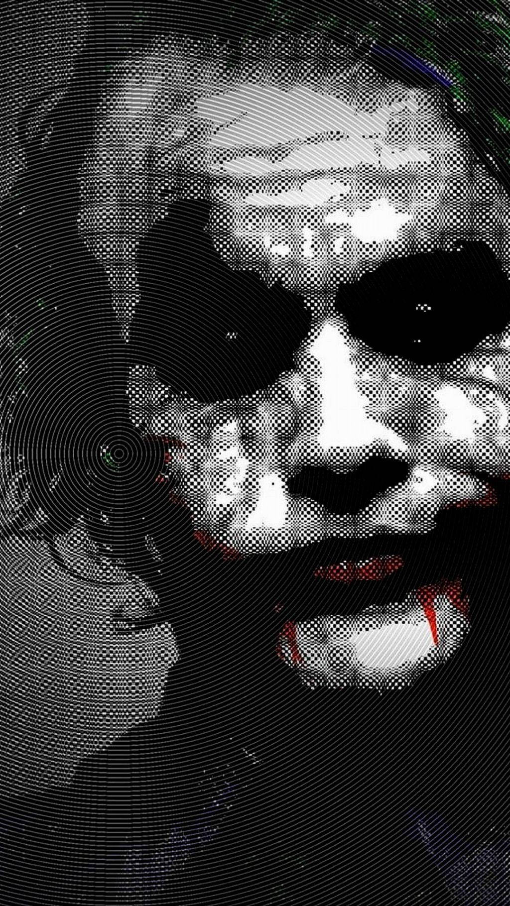 Red Black And White Joker Background