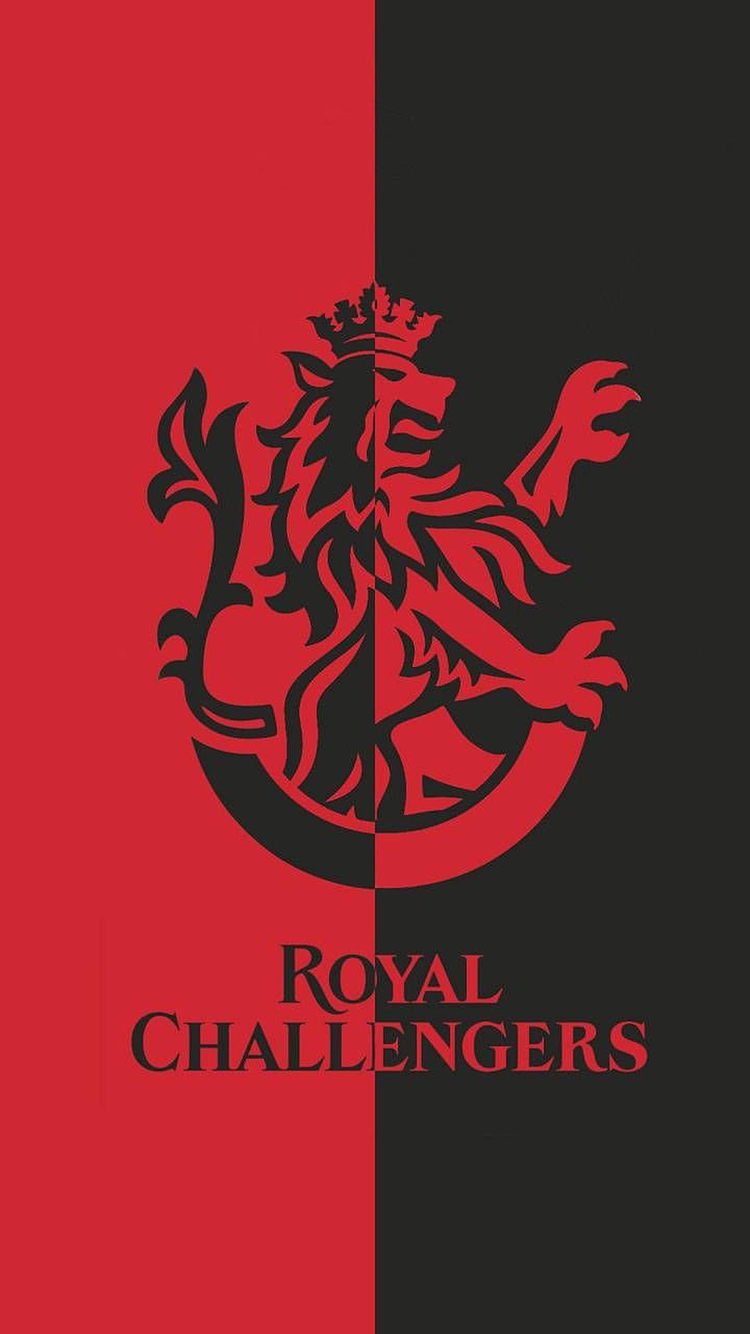 Red Black Royal Challengers Bangalore Background