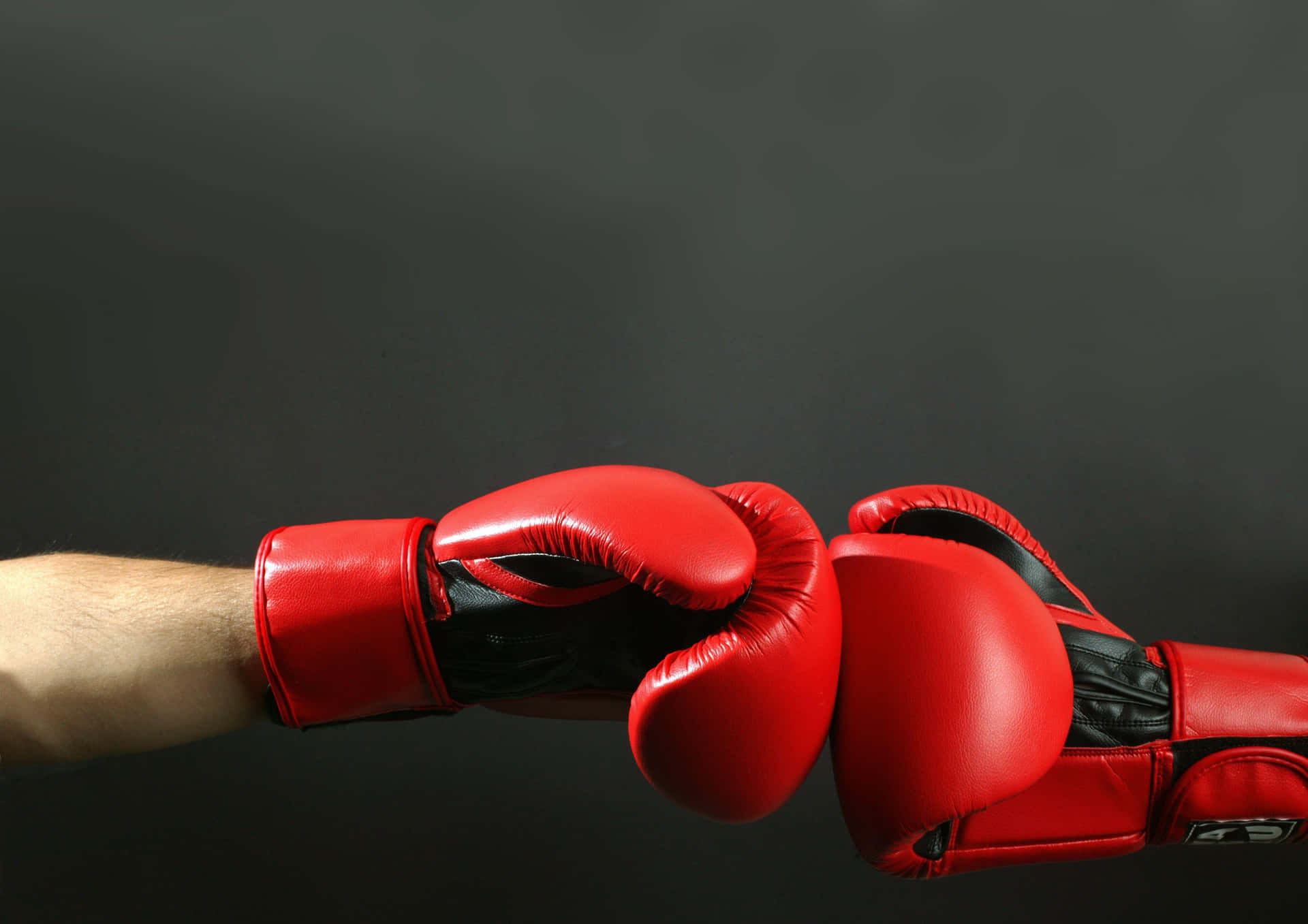 Red Boxing Gloves Bump Background
