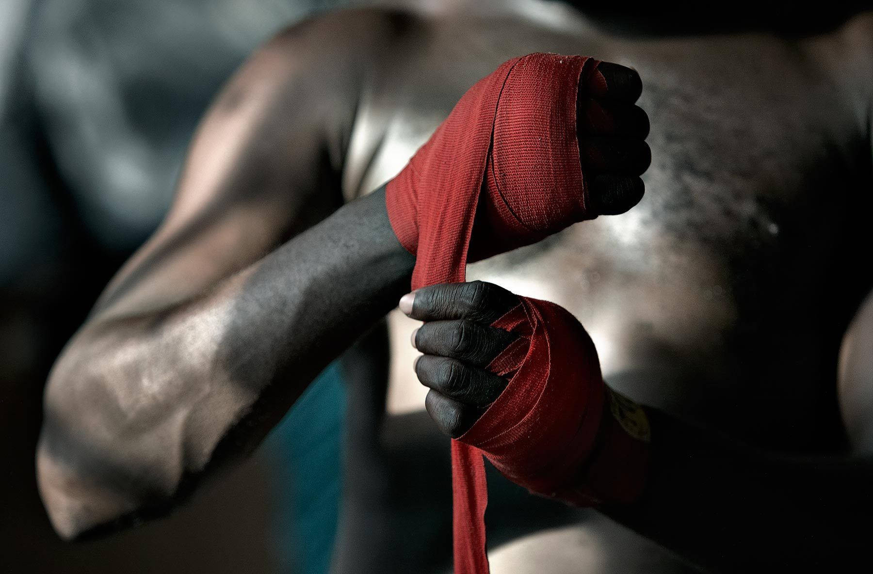 Red Boxing Hand Wrap