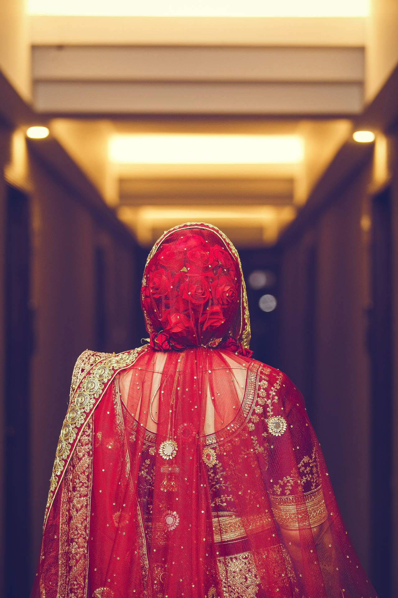 Red Bridal Dupatta