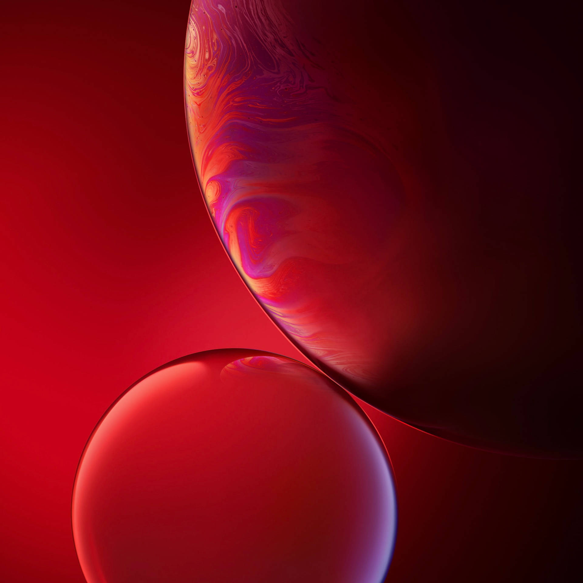 Red Bubbles Iphone X Amoled