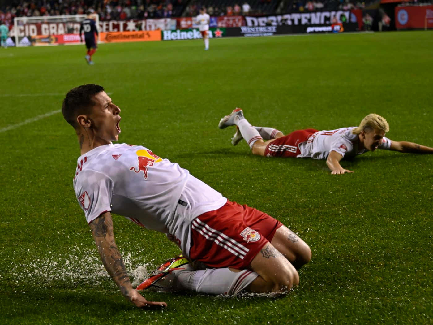 Red Bull Footballer Patryk Klimala Victory Background