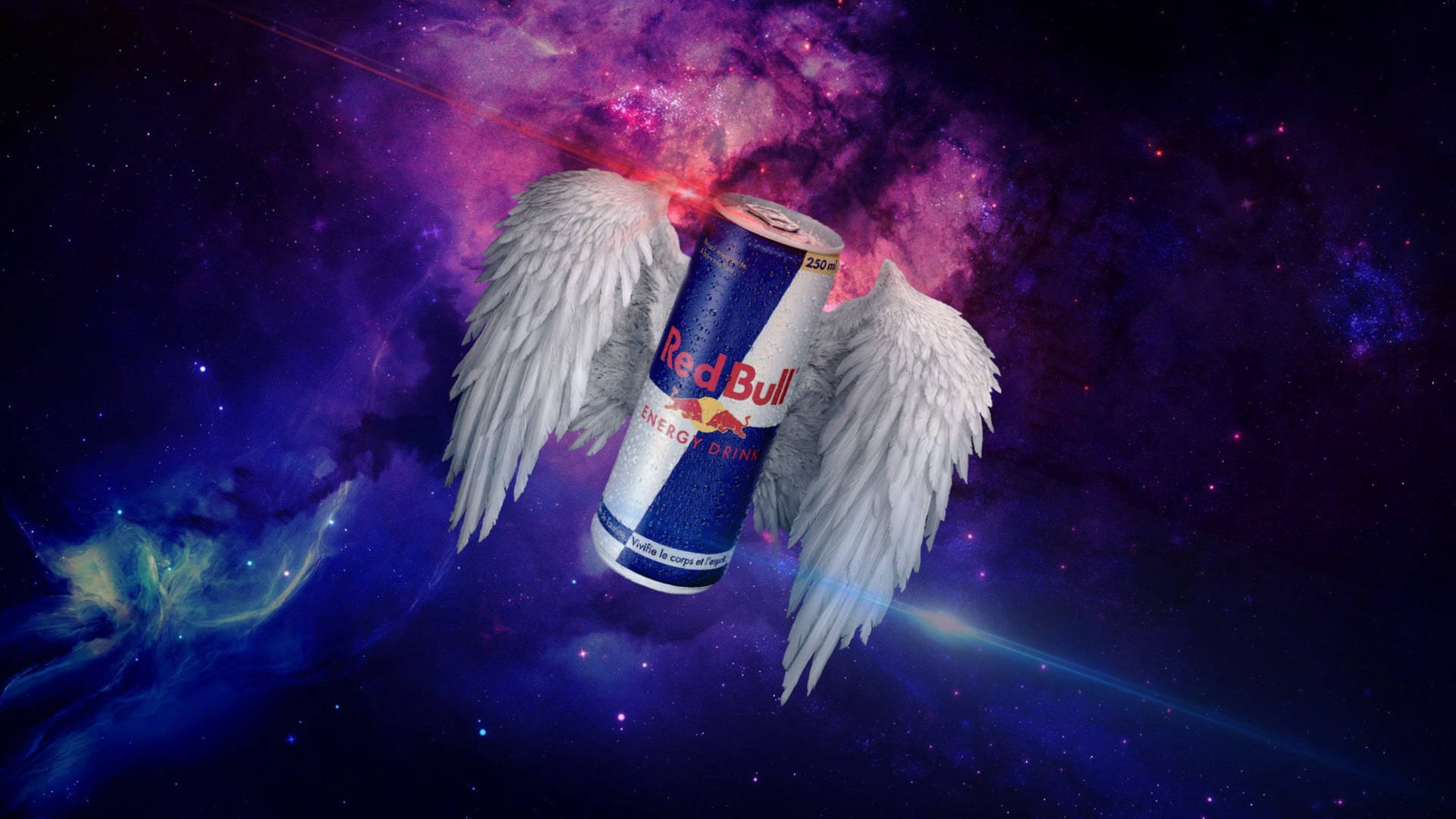 Red Bull In Space Background