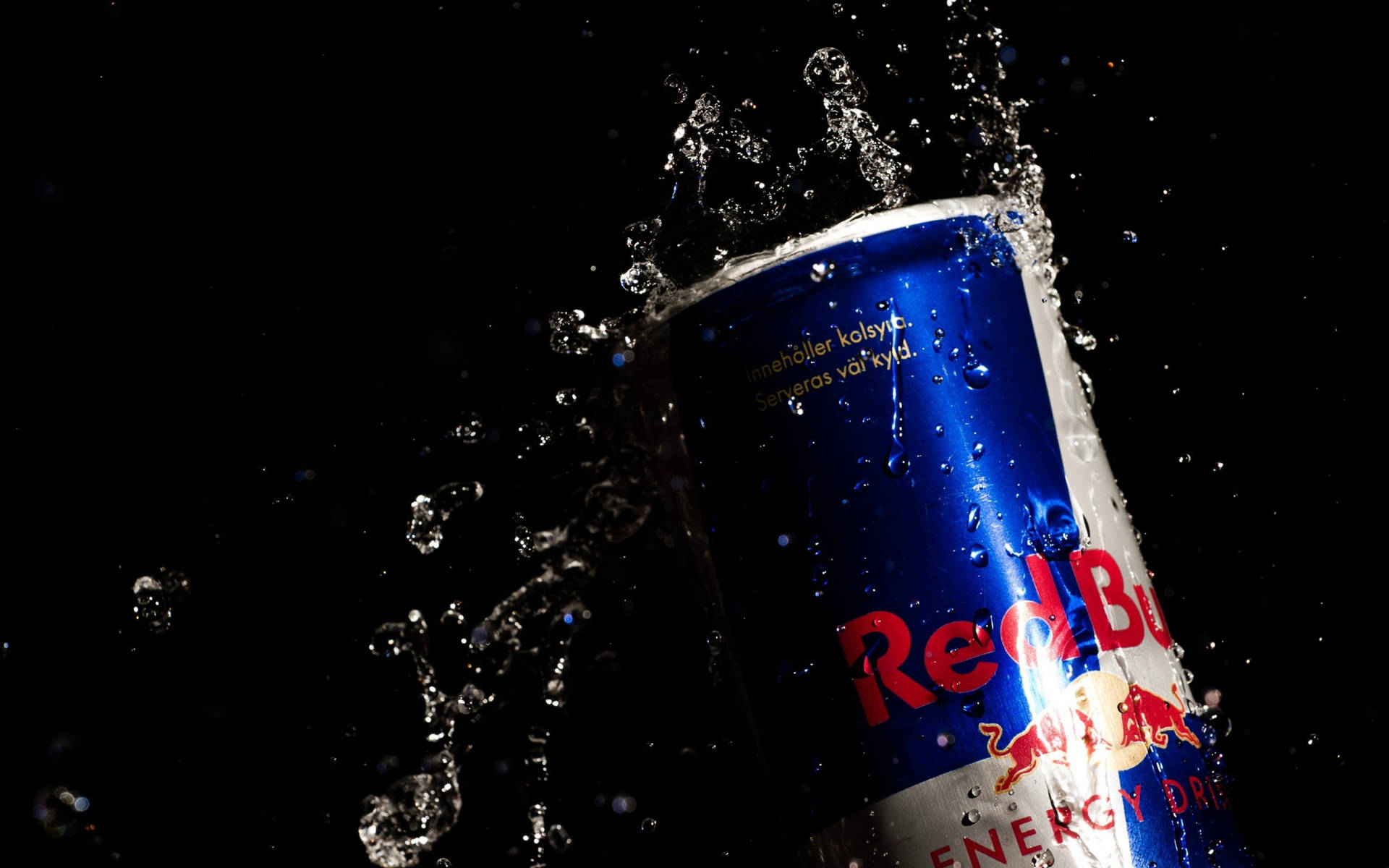 Red Bull Macro Shot Background