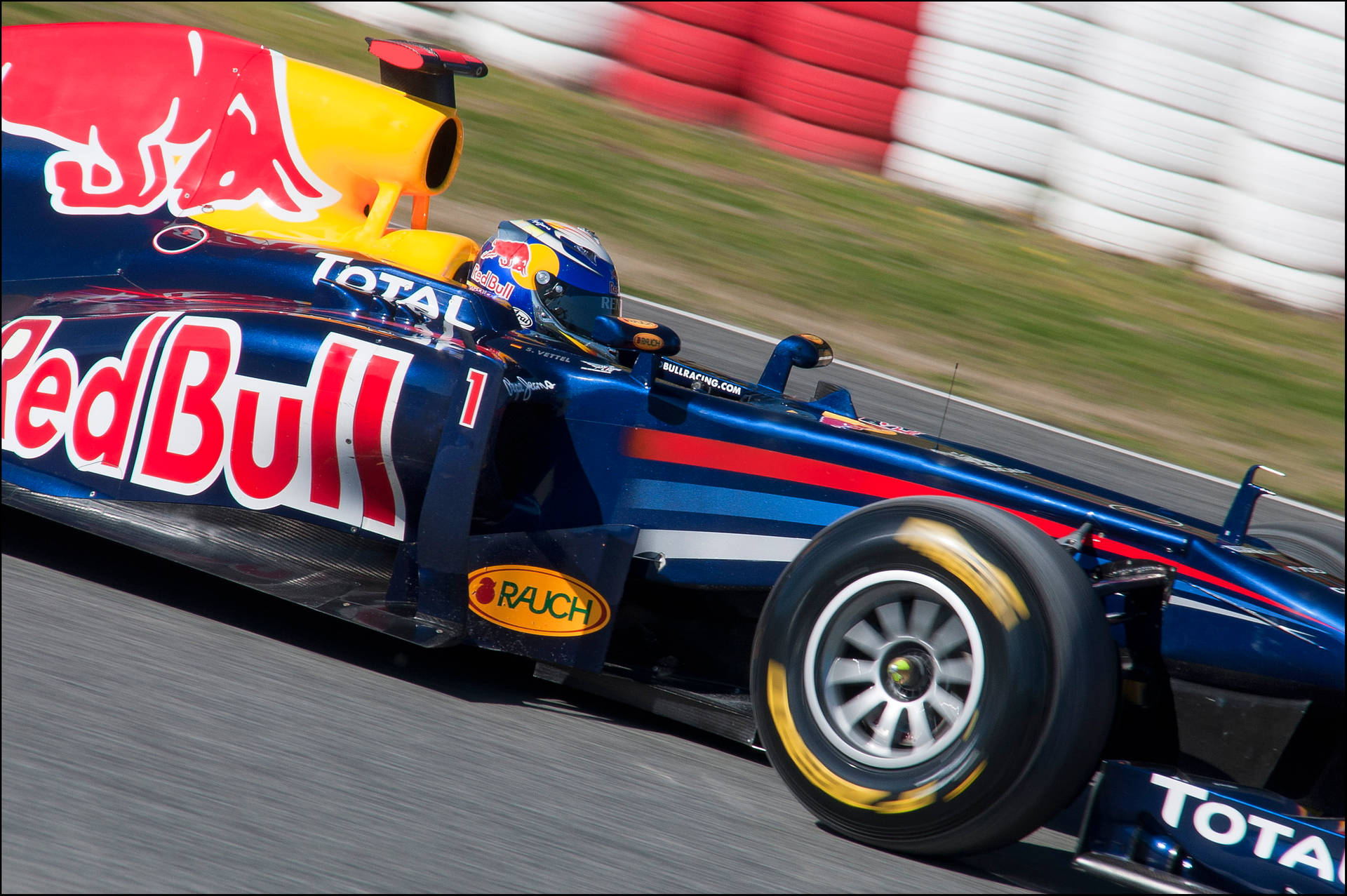 Red Bull Racer Sebastian Vettel Background