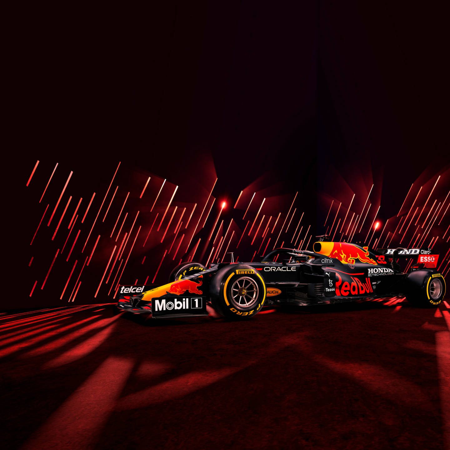 Red Bull Racing Car Background