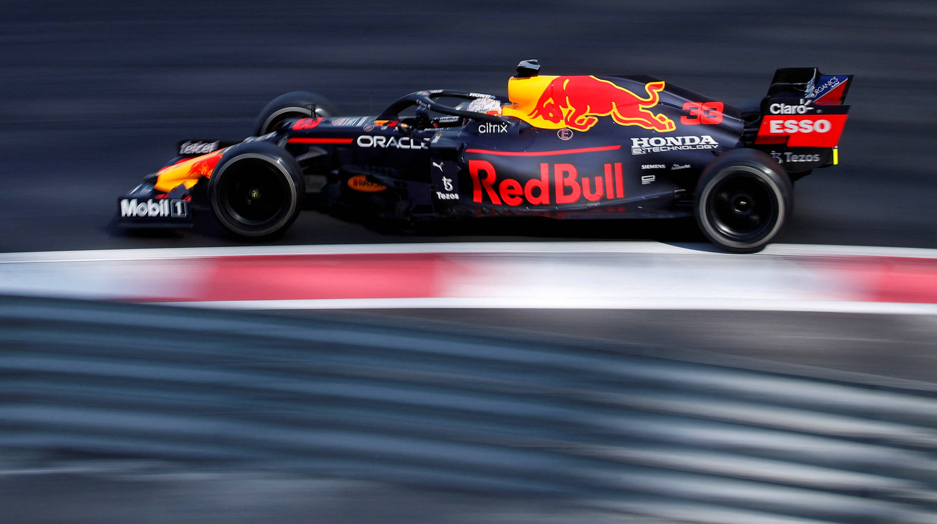 Red Bull Racing Fast Race Car Background