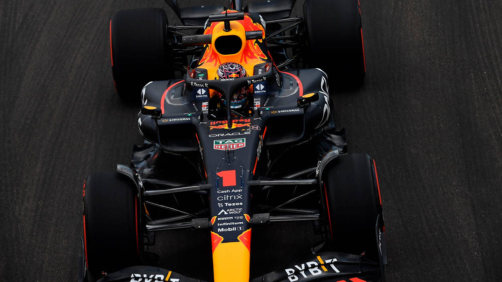 Red Bull Racing Max Overhead Background