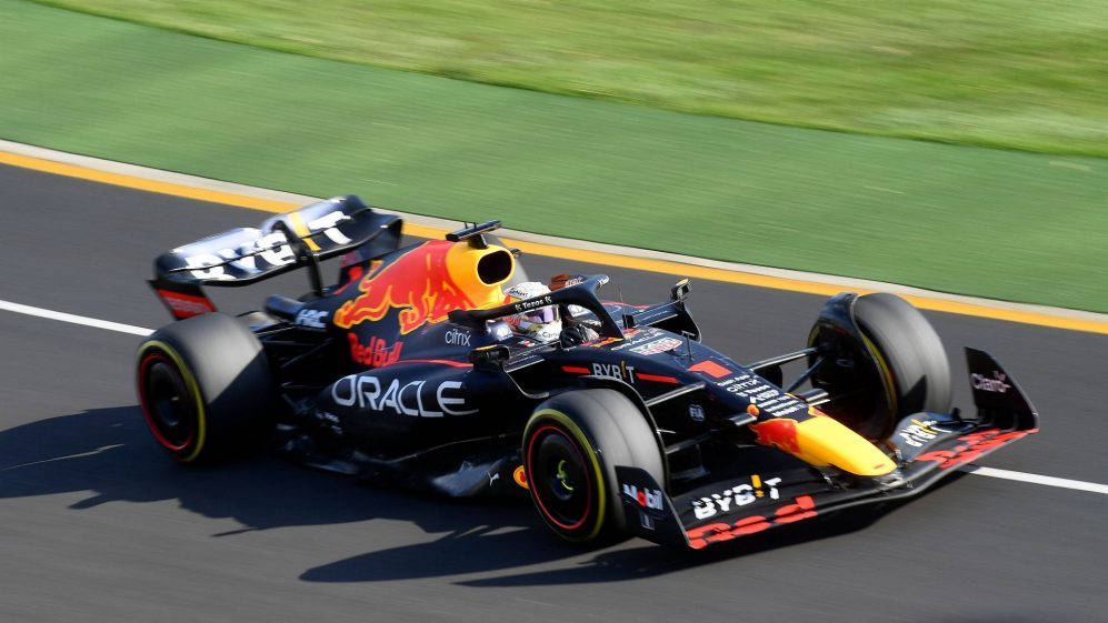 Red Bull Racing Near Grass Background