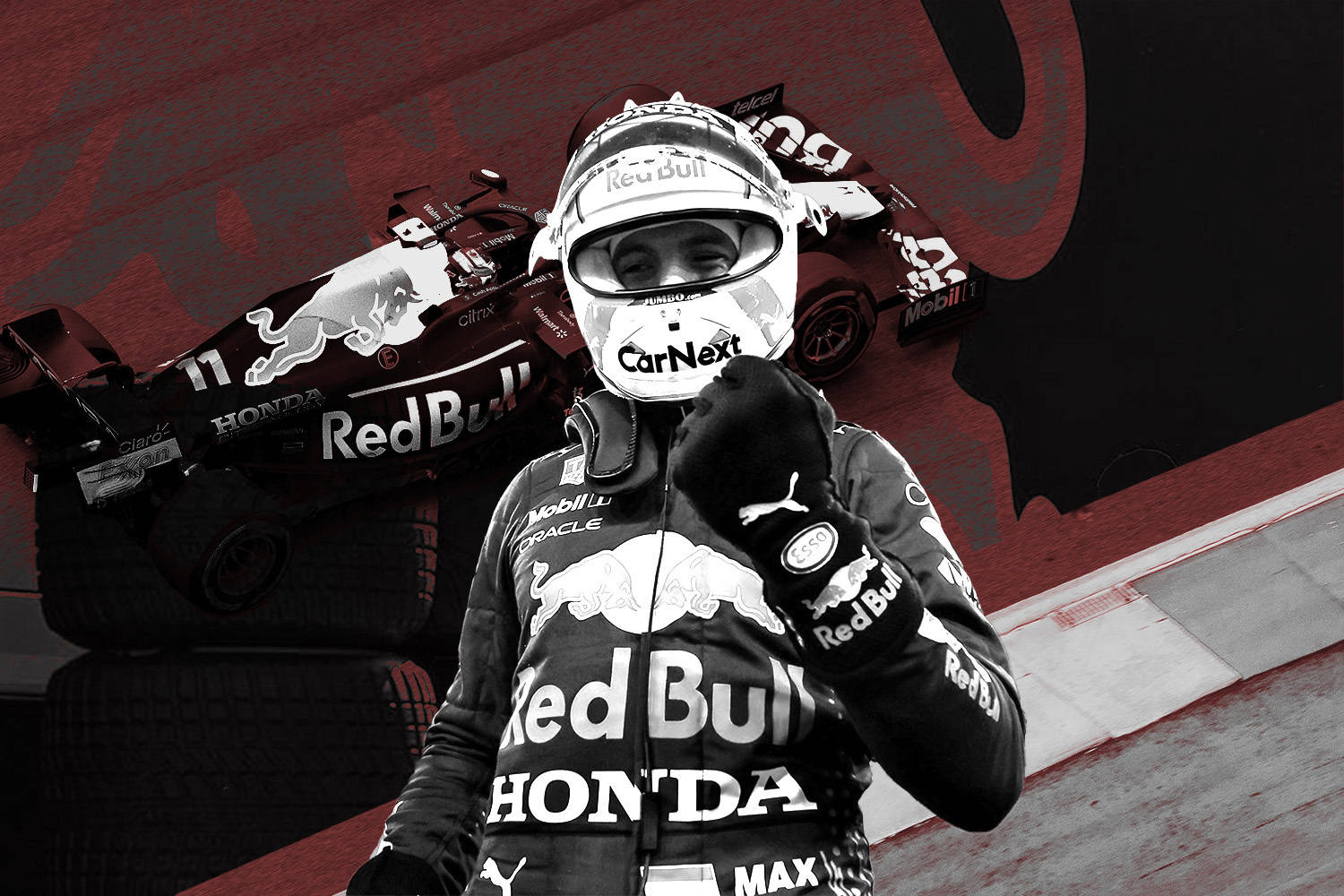 Red Bull Racing With Monochrome Elements