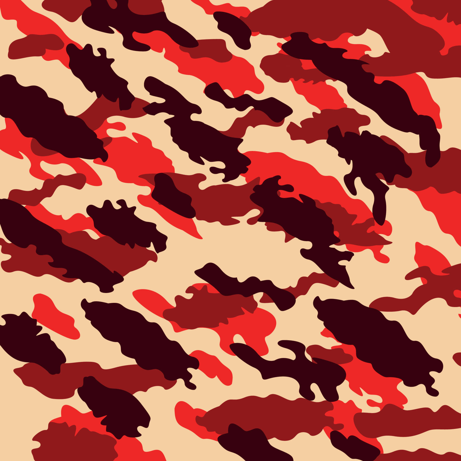 Red Camo Print To Stand Out Background