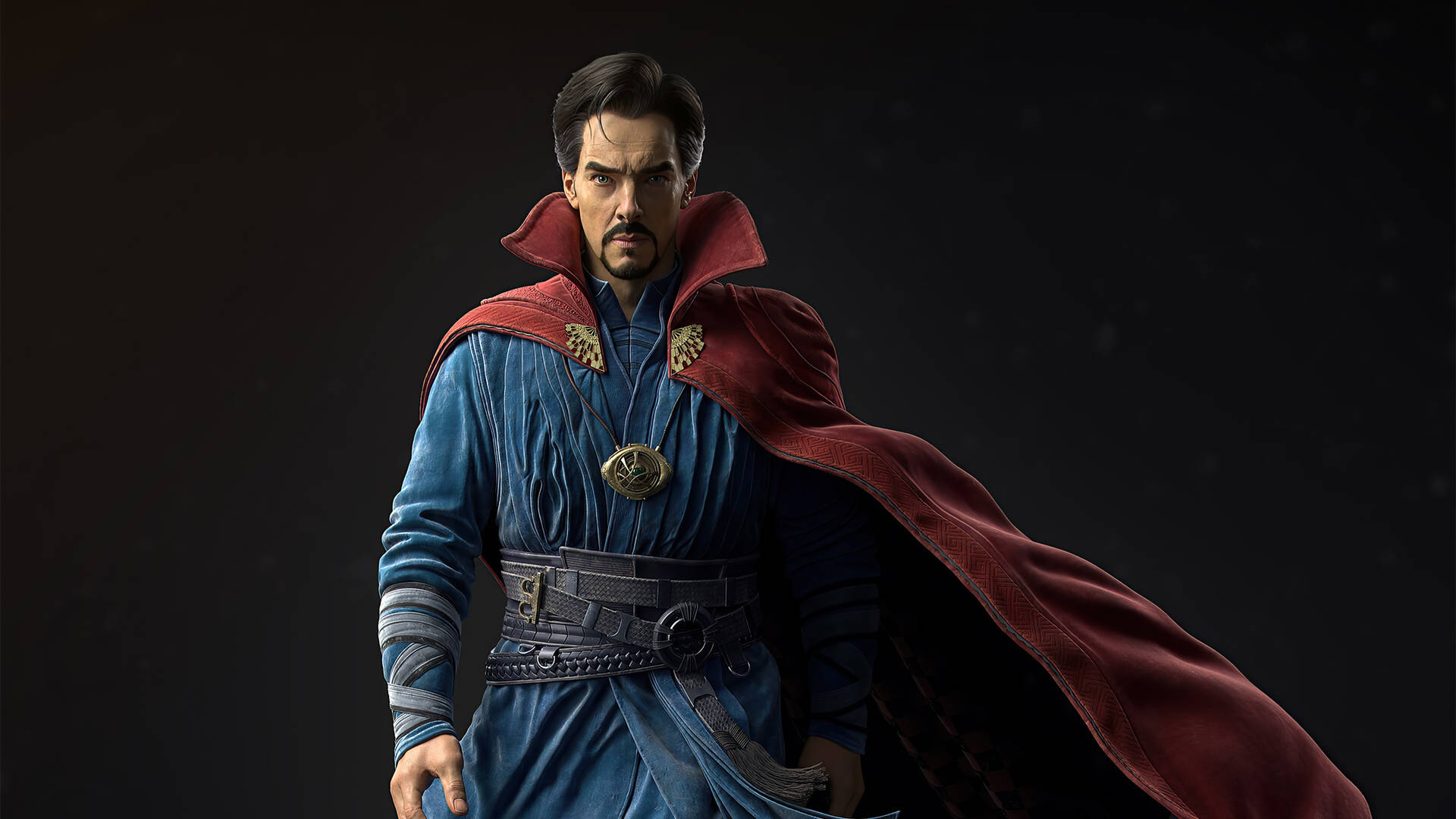 Red Cape Superhero Doctor Strange Background