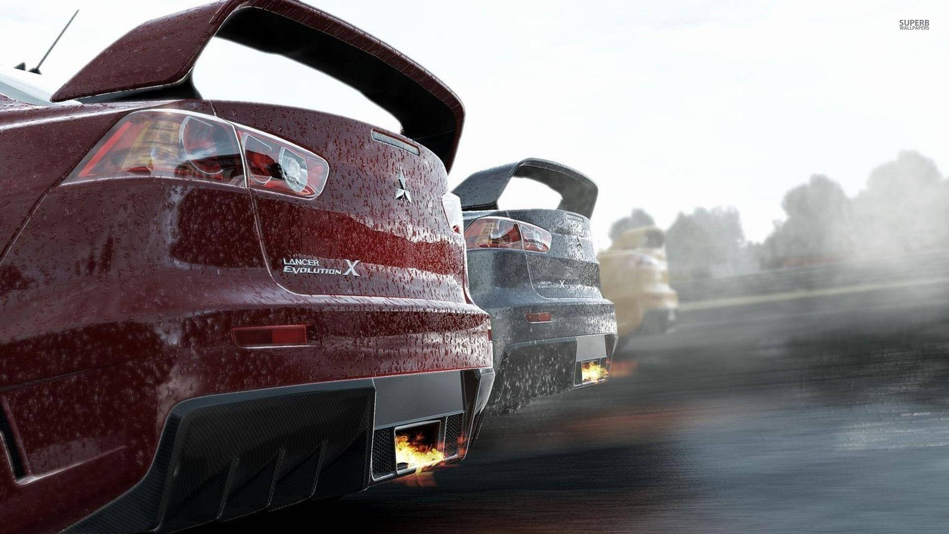 Red Car Cut View From Project Cars Background