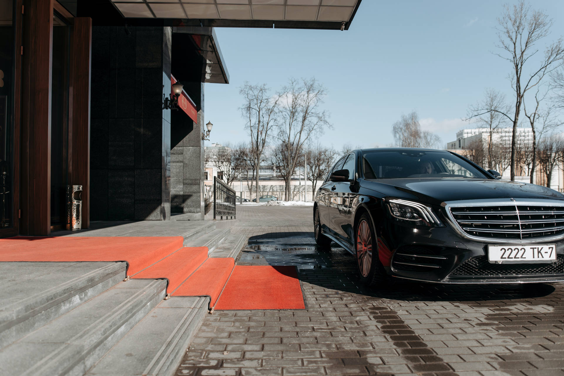 Red Carpet Car Background