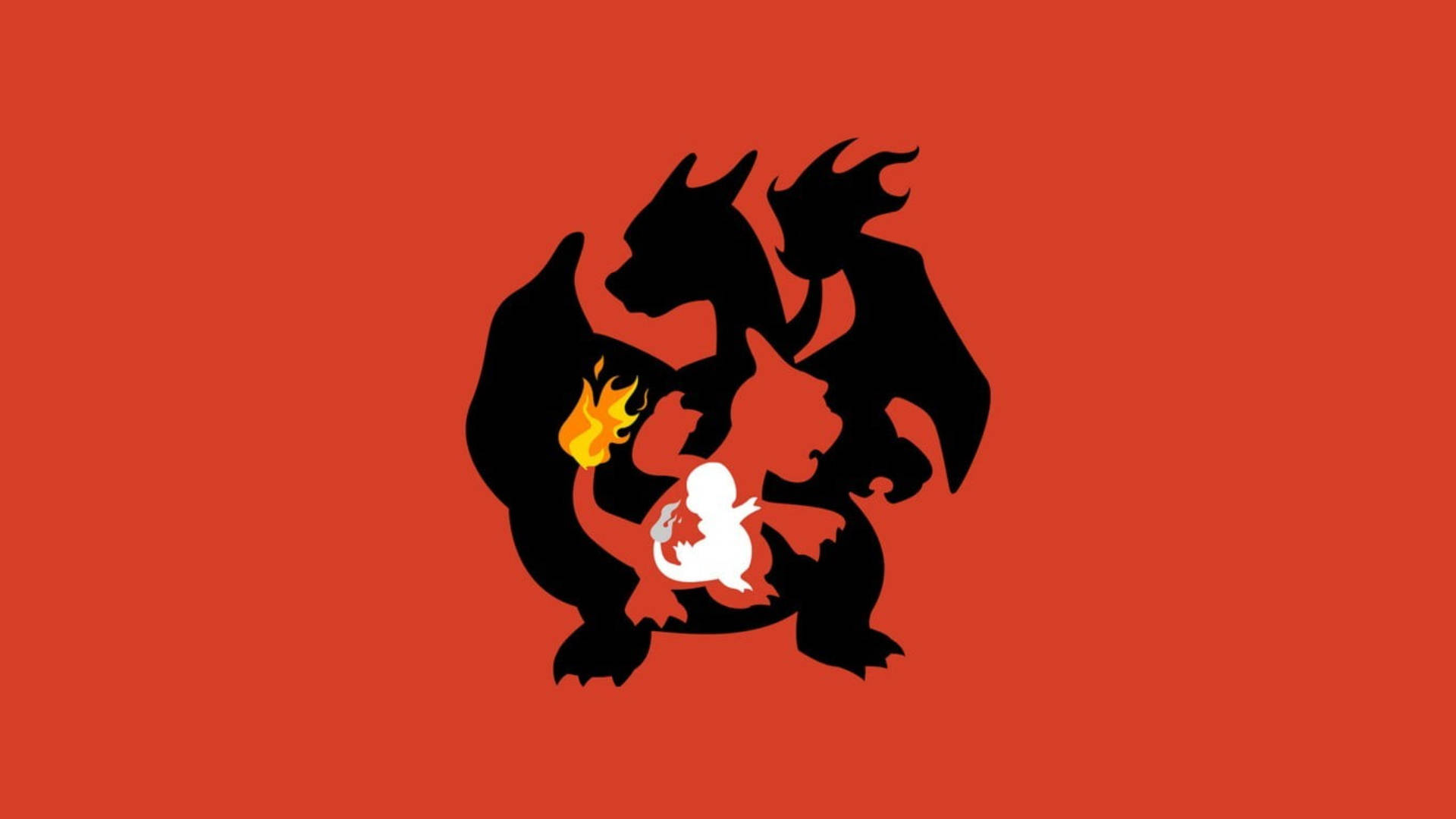 Red Charizard - An Intimidating Pokemon Fire Type Background