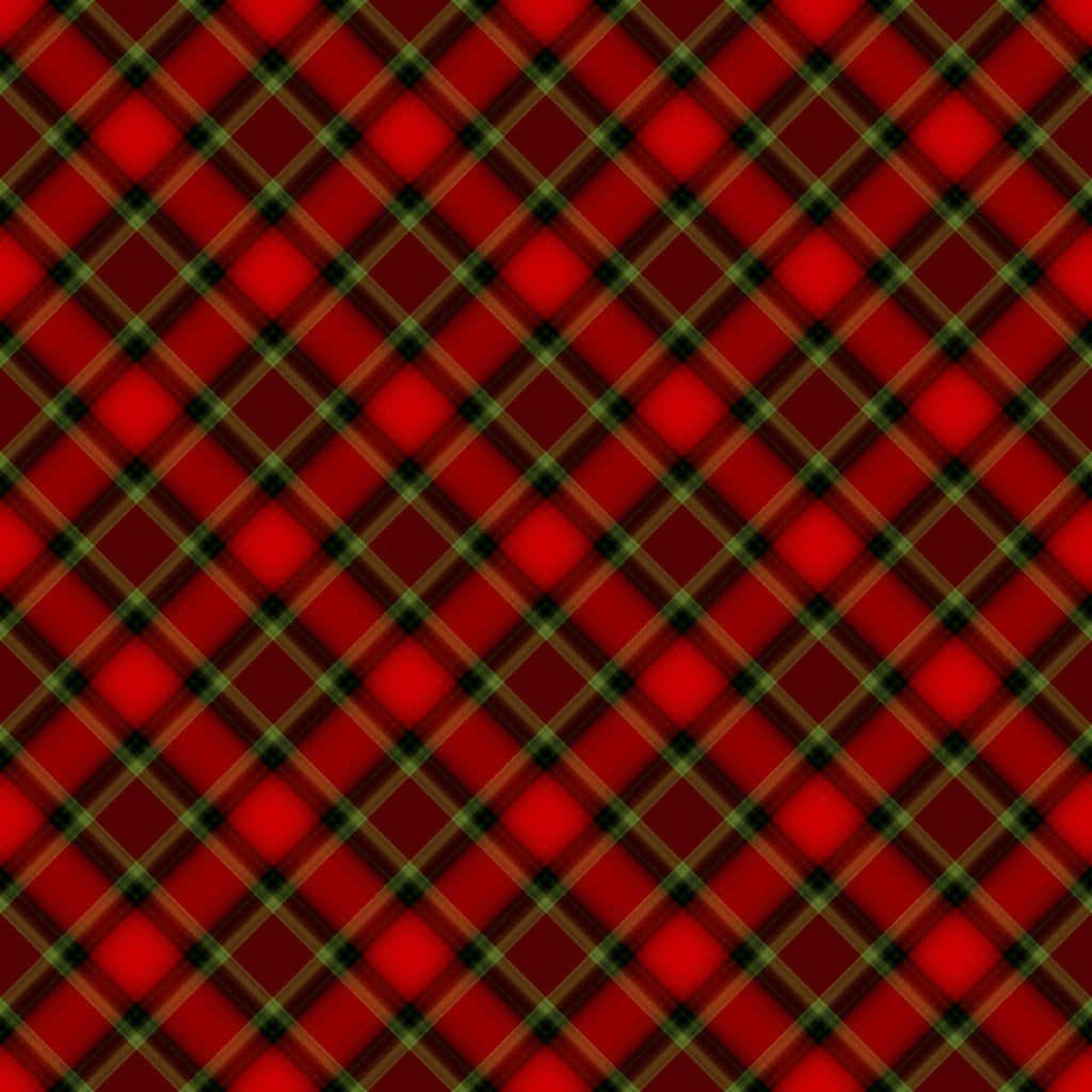 Red Checkered Pattern On A Vibrant Background Background