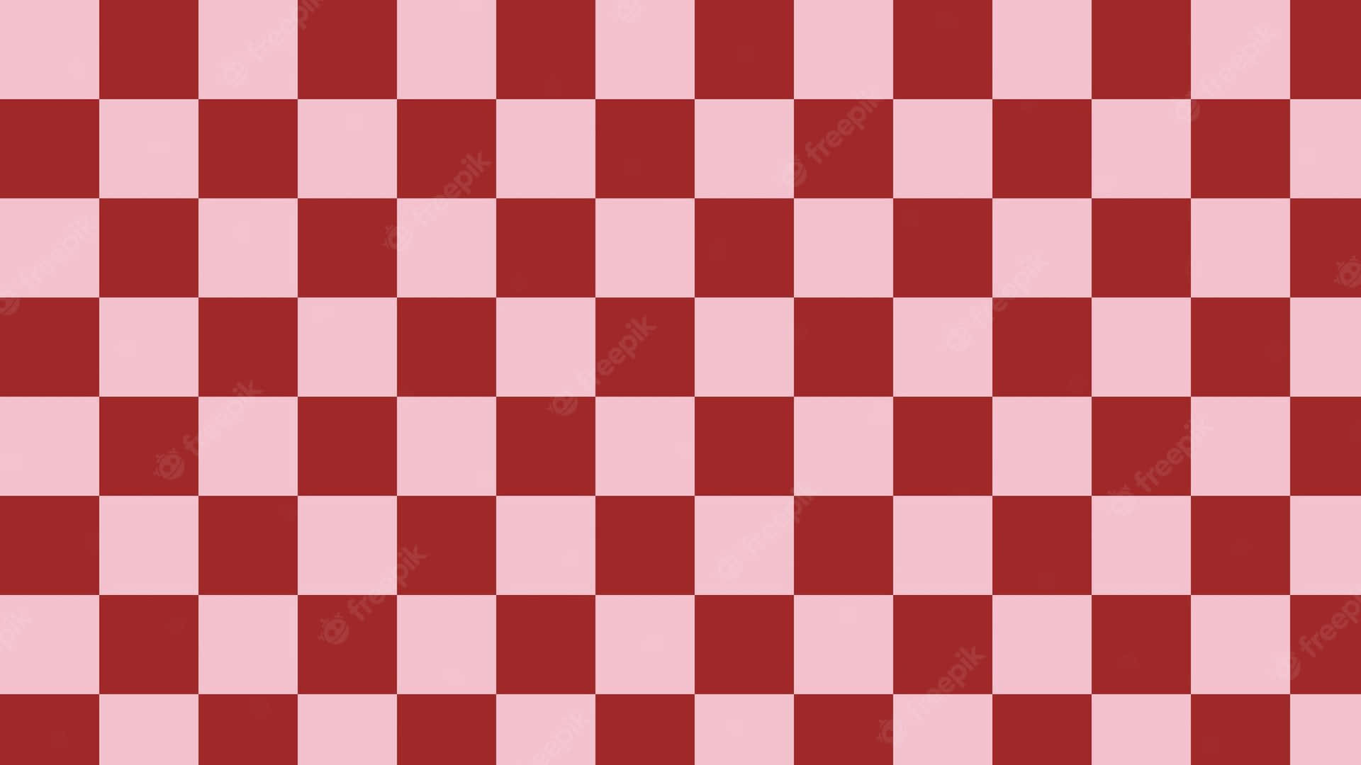 Red Checkered Tablecloth Background