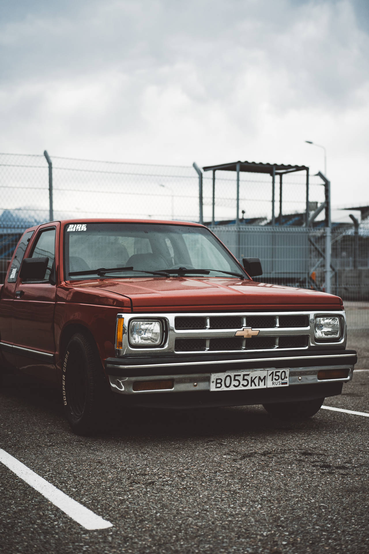 Red Chevrolet Pickup Truck Background