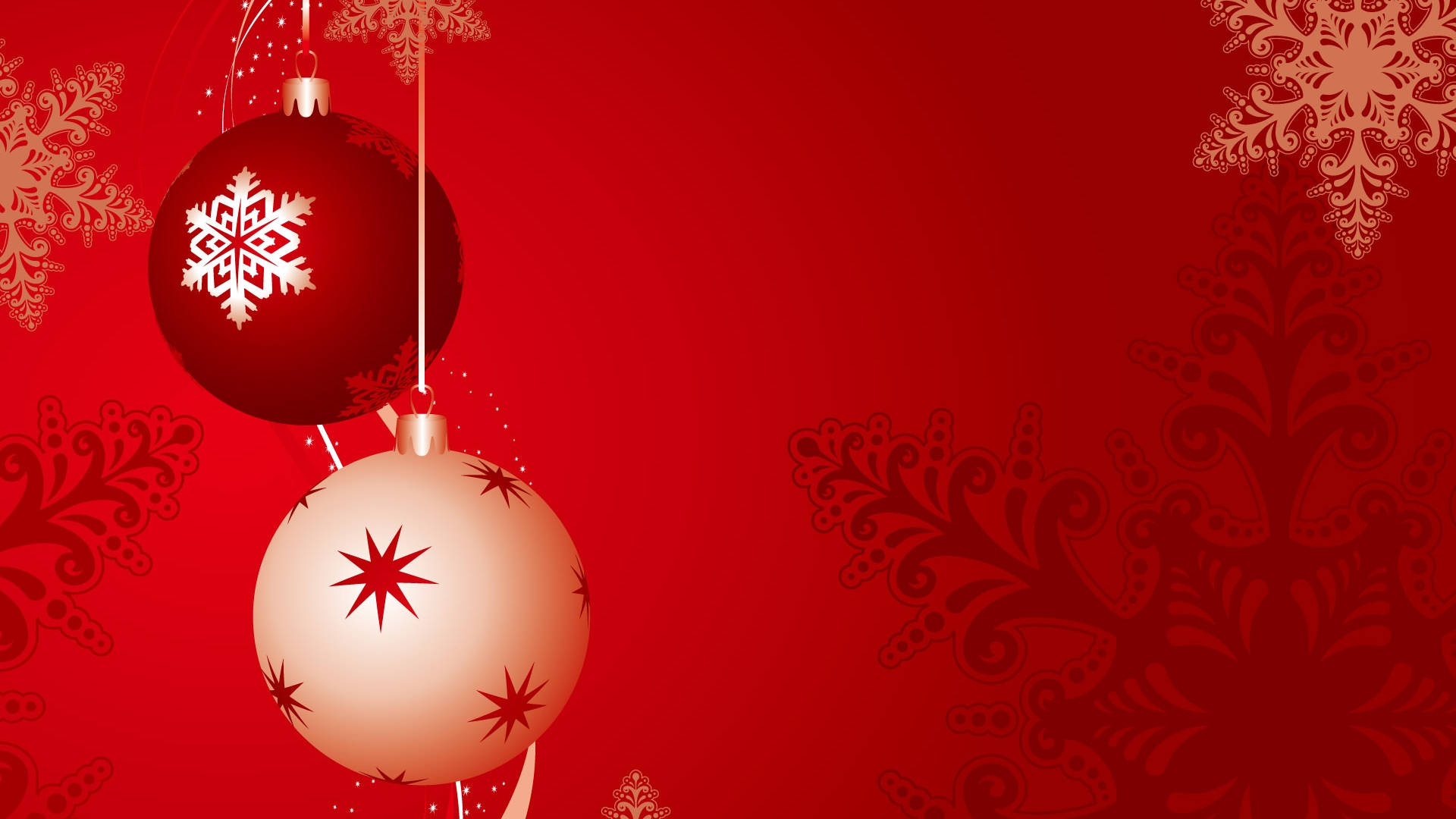 Red Christmas Background Elements Background