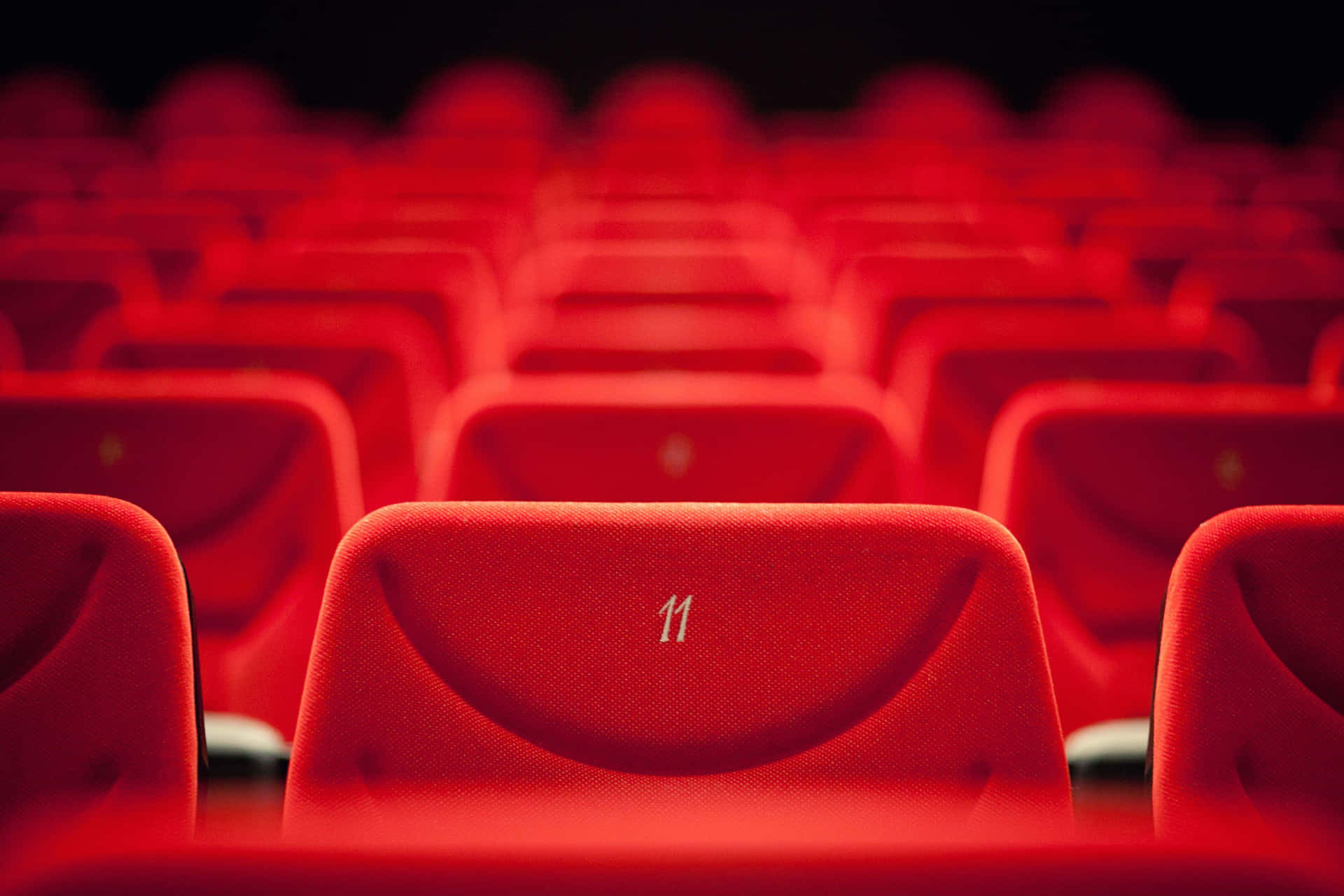 Red Cinema Seats Empty Theater Background