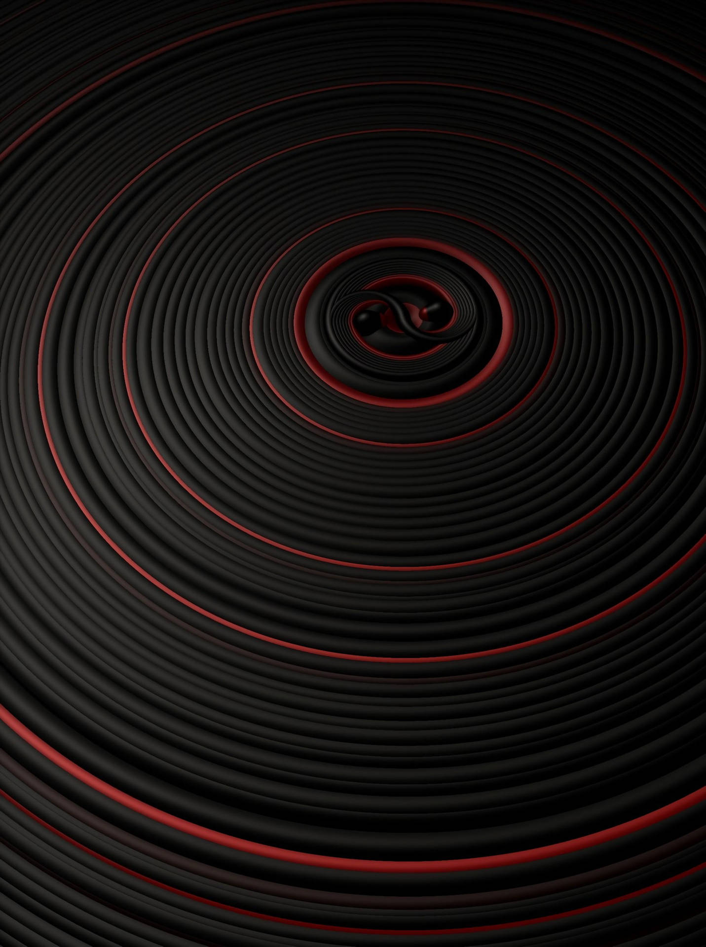 Red Circle Disc Background