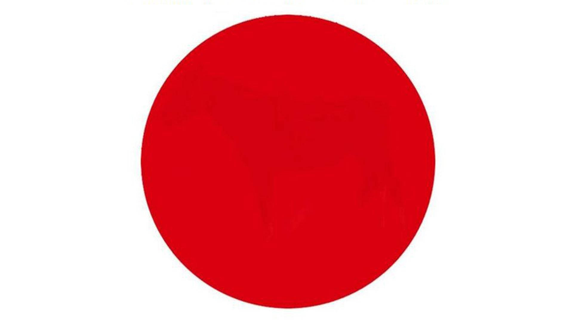 Red Circle Like Japan Flag Background
