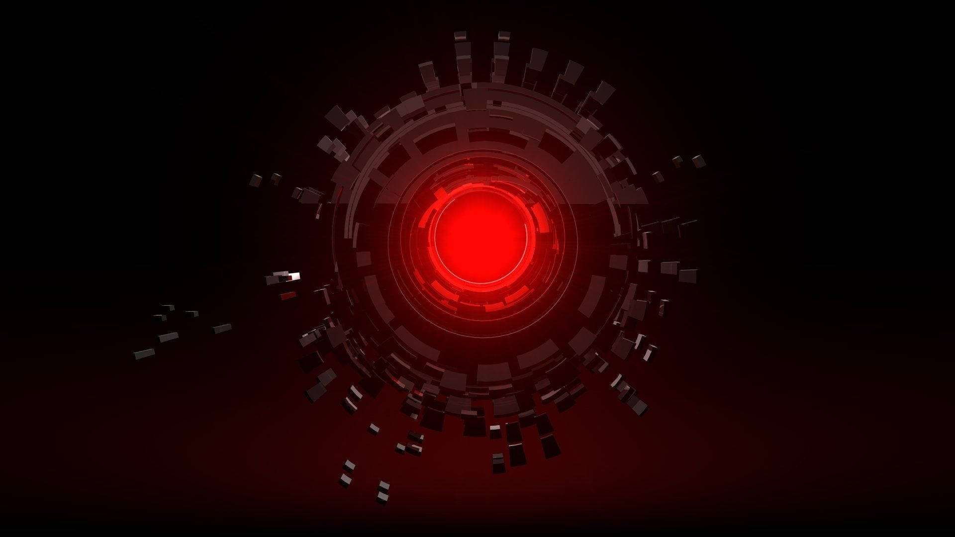 Red Circle Machine Background