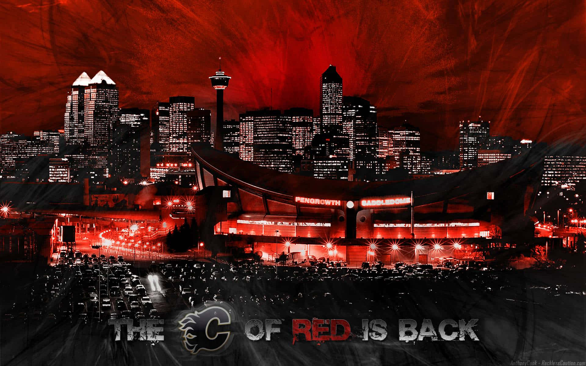 Red City Art Pc Background