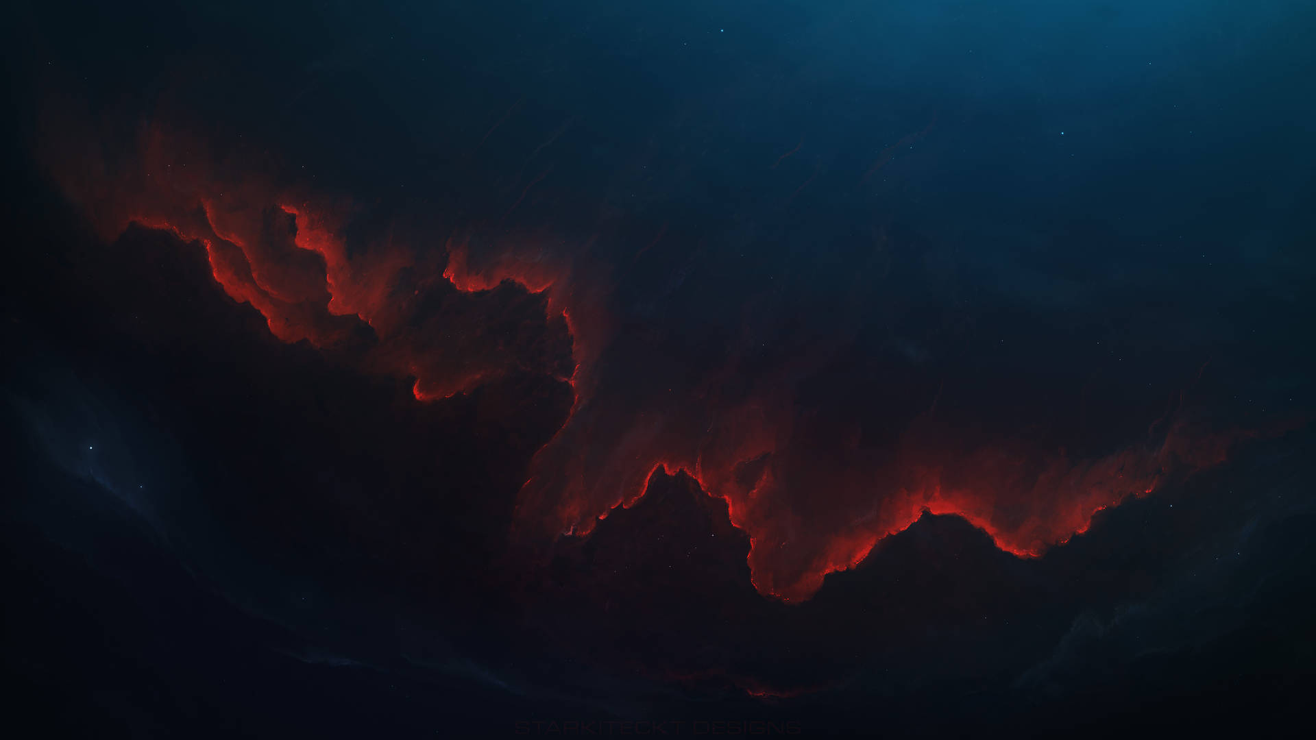 Red Clouds Psychedelic 4k Background