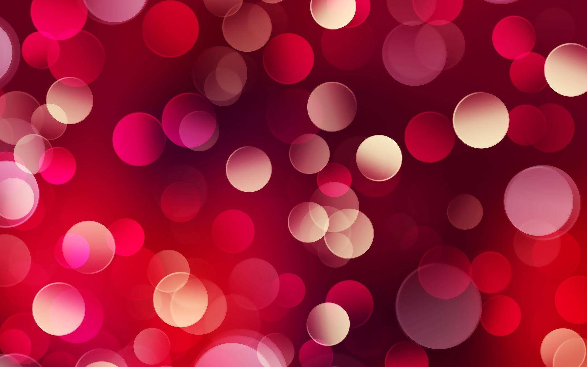 Red Color Bokeh Background